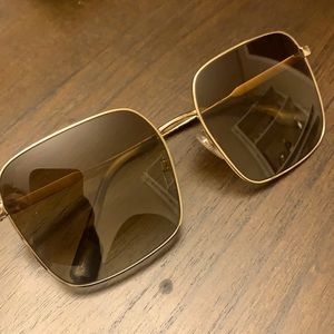 Gold Burberry Sunglasses